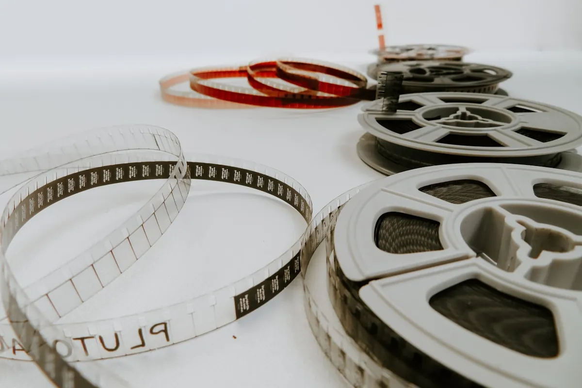 Carretes y tira de película de 35 mm